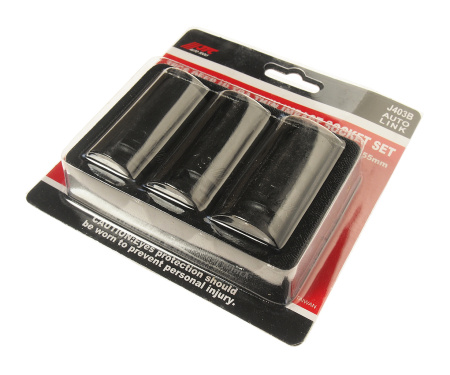 Набор головок торцевых 1/2" ударных средней глубины тонкостенных 17,19,21мм 3 предмета JTC-J403B