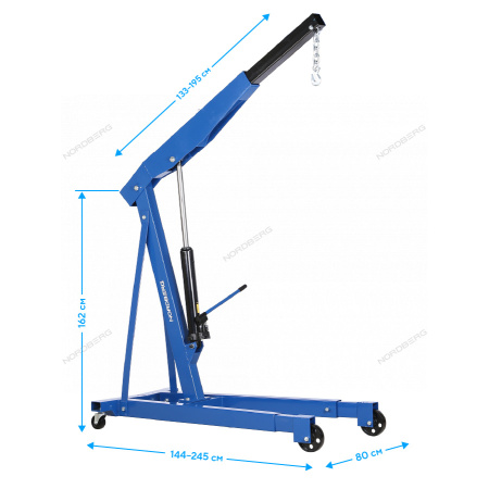 Кран гидравлический двухплунжерный, 3 т N3731